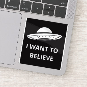 Ik Wil Geloven, Retro Film 90s, Alien UFO Sticker