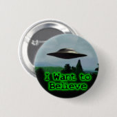 Ik wil geloven ronde button 5,7 cm (Voorkant /achterkant)