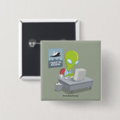 Ik wil geloven vierkante button 5,1 cm (Voorkant /achterkant)