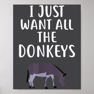 Ik wil gewoon alle S grappig Poster