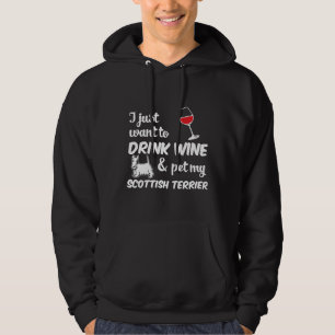Ik wil gewoon Drink wijn & versterker huisdier mij Hoodie