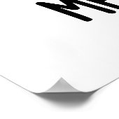 Ik wil gewoon een Melon-aire grappige Melon Pun zi Poster (Hoek)