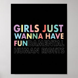 Ik wil gewoon een Shirt over de grondrechten Poster