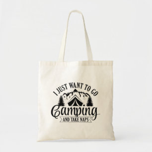Ik wil gewoon gaan kamperen en kaarten maken tote bag