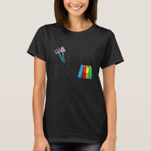 Ik wil gewoon in mijn tuin werken en boeken lezen t-shirt