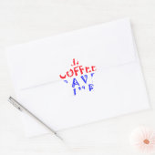 Ik wil gewoon koffie drinken ster sticker (Envelop)