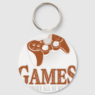 Ik wil gewoon videogames spelen en alles negeren w sleutelhanger