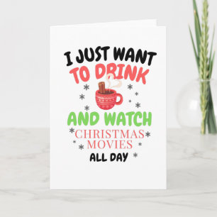 Ik wil gewoon warme chocolade drinken kaart