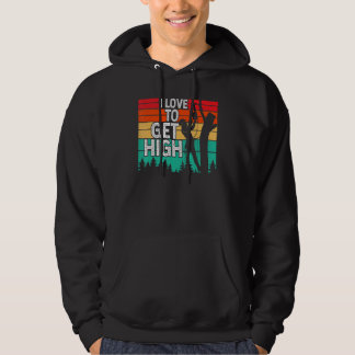 Ik wil graag een hoge artiest klimmer Lumberjac Hoodie