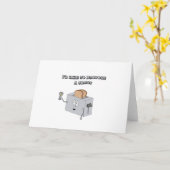 Ik wil graag een toast uitbrengen kaart (Gele Bloem)