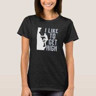 Ik wil graag high-bouldering bergbeklimmer rokken t-shirt