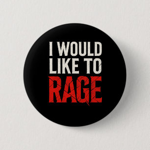 Ik Wil Graag Razen - Razen Grappige Gamer Humor Ronde Button 5,7 Cm