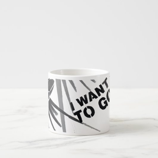 Ik wil grote Espresso-Mok Espresso Kop (Voorkant)