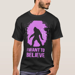Ik wil in Sasquatch geloven! Funny BigFoot Meme T-shirt
