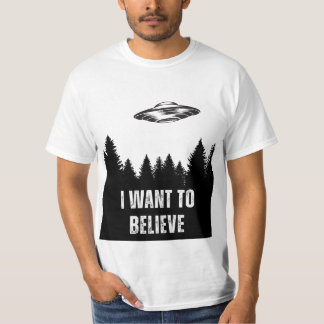Ik wil in UFO's geloven T-shirt