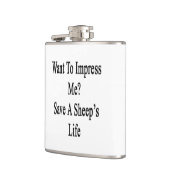 Ik wil indruk maken op het redden van een schapenl heupfles (Links)