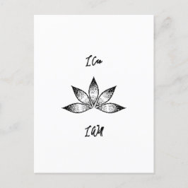 Ik wil Inspirerend bepalingsLotus. Briefkaart