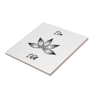 Ik wil Inspirerend bepalingsLotus. Tegeltje