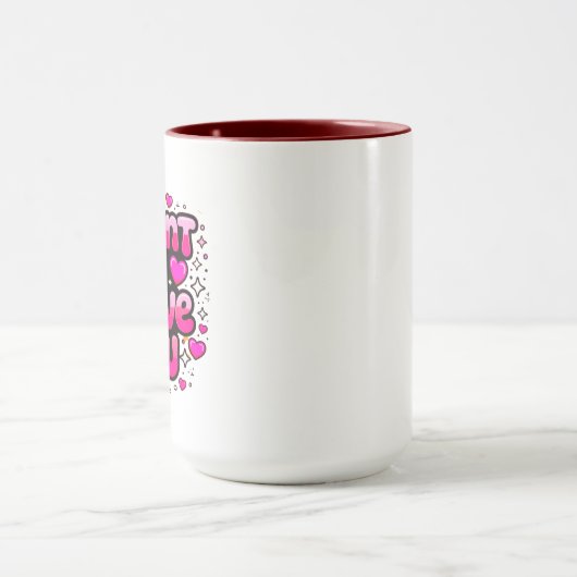 Ik wil je dienen - Romantisch hartontwerp Mok (Midden)