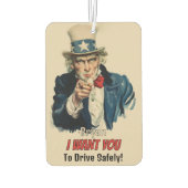 Ik wil je | Fun Uncle Sam Afbeelding Naam Young Dr Luchtverfrisser (Achterkant)