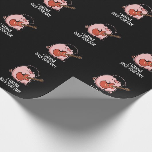 Ik wil je ham Funny Pig Donk BG vasthouden Cadeaupapier (Hoek)