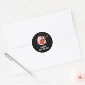 Ik wil je ham Funny Pig Donk BG vasthouden Ronde Sticker (Envelop)