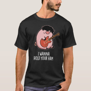 Ik wil je ham Funny Pig Donk BG vasthouden T-shirt