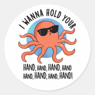 Ik wil je hand houden... ronde sticker