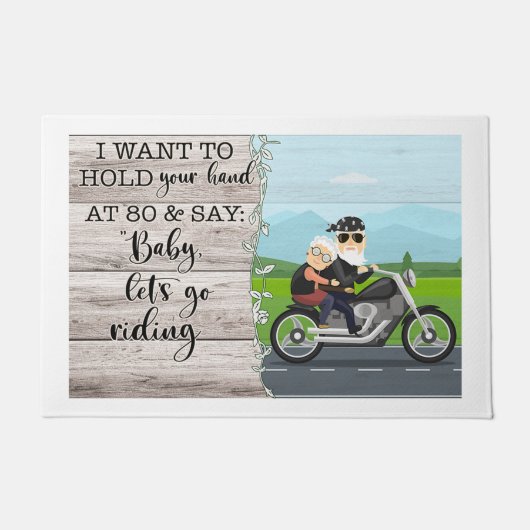 Ik wil je hand vasthouden en zeggen: "Riding Deurmat (Voorkant)