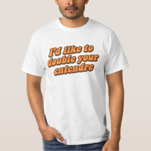 Ik wil je inschrijver verdubbelen t-shirt