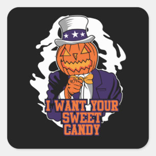 Ik wil je lieve Snoep Vierkante Sticker