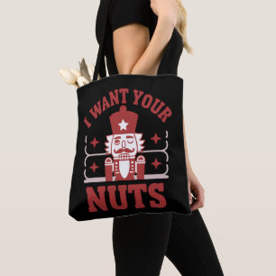 Ik Wil Je Noten Notenkraker Snerende Kerst Grappig Draagtas