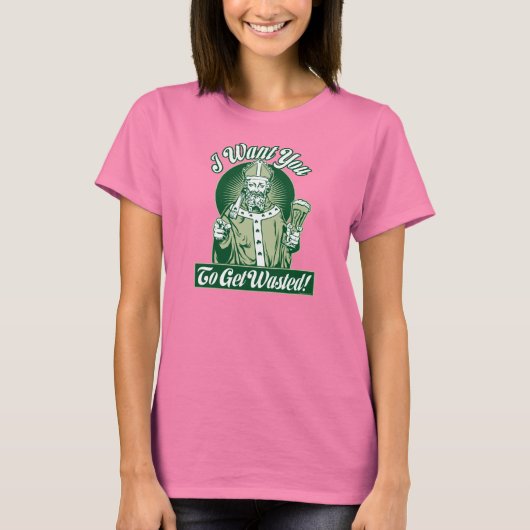 Ik wil je! St Patrick's Day Shirt - Gepersonalisee (Voorkant)