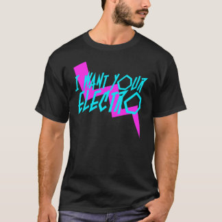 Ik wil je T-shirt, roze en Turquoise T-shirt