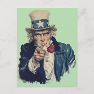 Ik wil je   Uncle Sam Recruitment Poster Briefkaart