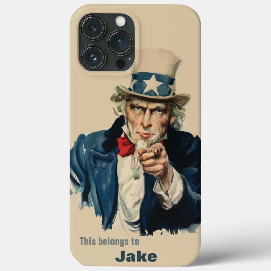 Ik wil je | Uncle Sam Recruitment Poster Case-Mate iPhone Case (Achterkant)