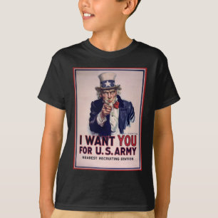 Ik wil je voor het Amerikaanse leger T-shirt