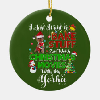 Ik wil kerstfilms bekijken met mijn geur keramisch ornament