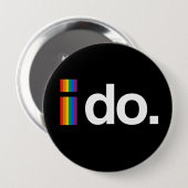 IK WIL MARRY RONDE BUTTON 4,0 CM (Voorkant /achterkant)