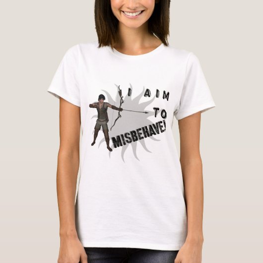 Ik wil me misdragen! t-shirt (Voorkant)
