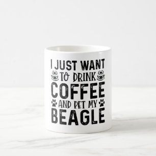 Ik wil mijn beagle aaien koffiemok