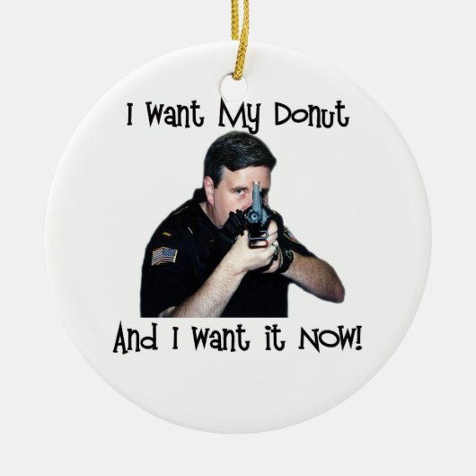 Ik wil mijn donut Ornament (Voorkant)