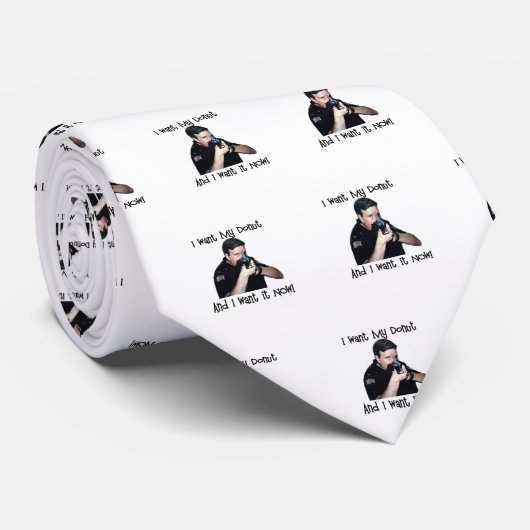 Ik wil mijn donut Stropdas (Opgerold)