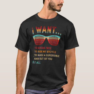 Ik wil mijn fiets gratis loslaten t-shirt