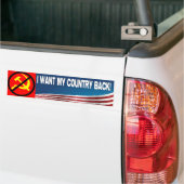 Ik wil mijn land terug! bumpersticker (Op Truck)