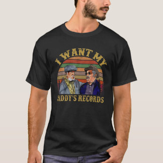 Ik wil mijn vaders platen Retro  Sunset T S T-shirt