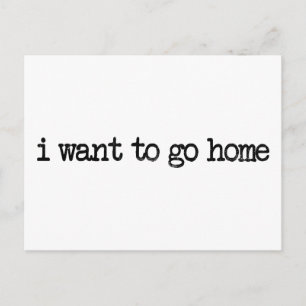 ik wil naar huis briefkaart