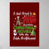 Ik wil naar kerstfilms kijken, ierse wolfshond