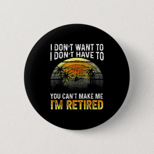 Ik wil niet Je kunt me niet dwingen Ik ben met pen Ronde Button 5,7 Cm
