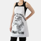 Ik wil niet meer cook dan ik wil sterven schort (Insitu)